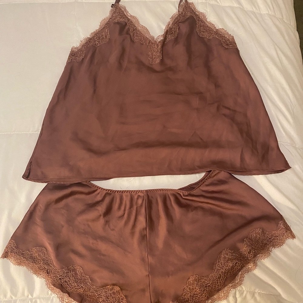 Victorias Secret Satin Cami PJ Set